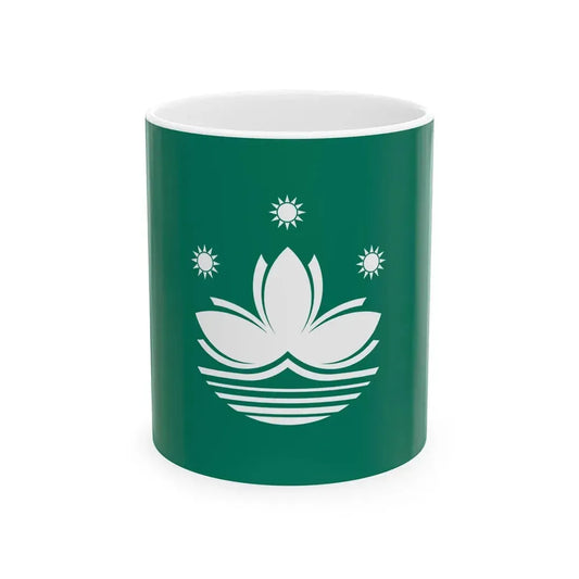 Flag of Macau Special Administrative Region of the Republic of China (China) White Coffee Mug 11oz - Go Mug Yourself