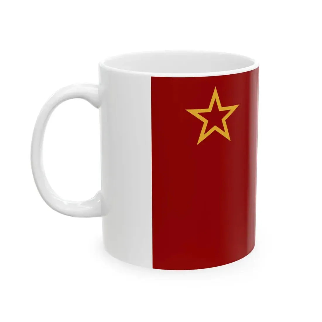 Flag of Macedonia 1946-1992 (North Macedonia) White Coffee Mug - Go Mug Yourself