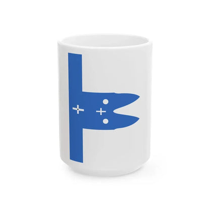 Flag of macedonian revolutionaries 1878 (Greece) White Coffee Mug 15oz - Go Mug Yourself