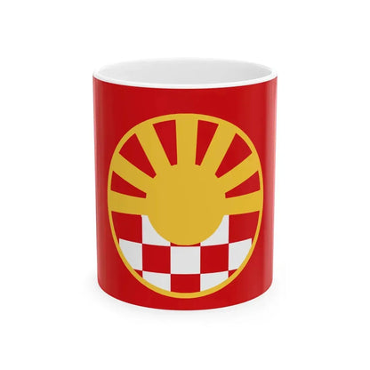 Flag of Macedonians in Croatia (North Macedonia) White Coffee Mug 11oz - Go Mug Yourself