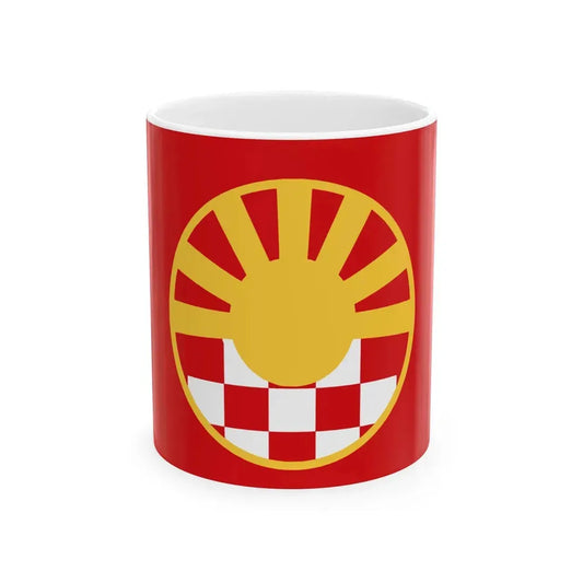 Flag of Macedonians in Croatia (North Macedonia) White Coffee Mug 11oz - Go Mug Yourself