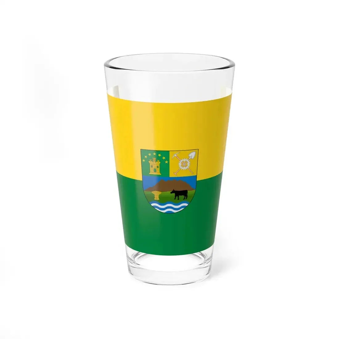 Flag of Machachi (Ecuador) Pint Glass 16oz 16oz - Go Mug Yourself