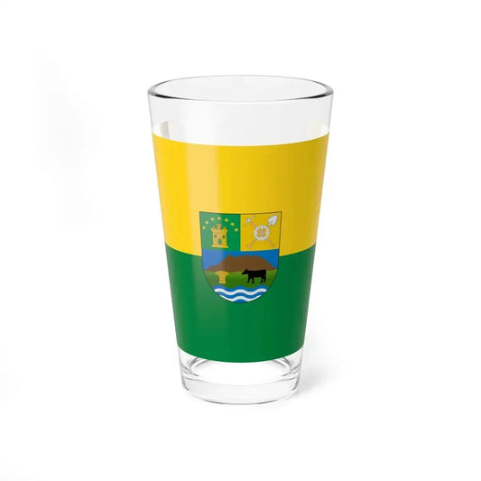 Flag of Machachi (Ecuador) Pint Glass 16oz 16oz - Go Mug Yourself