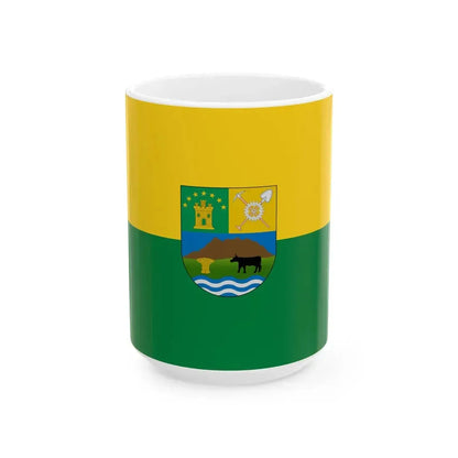 Flag of Machachi (Ecuador) White Coffee Mug 15oz - Go Mug Yourself