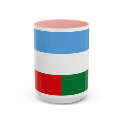 Flag of Machala Ecuador - Accent Coffee Mug 15oz Pink - Go Mug Yourself