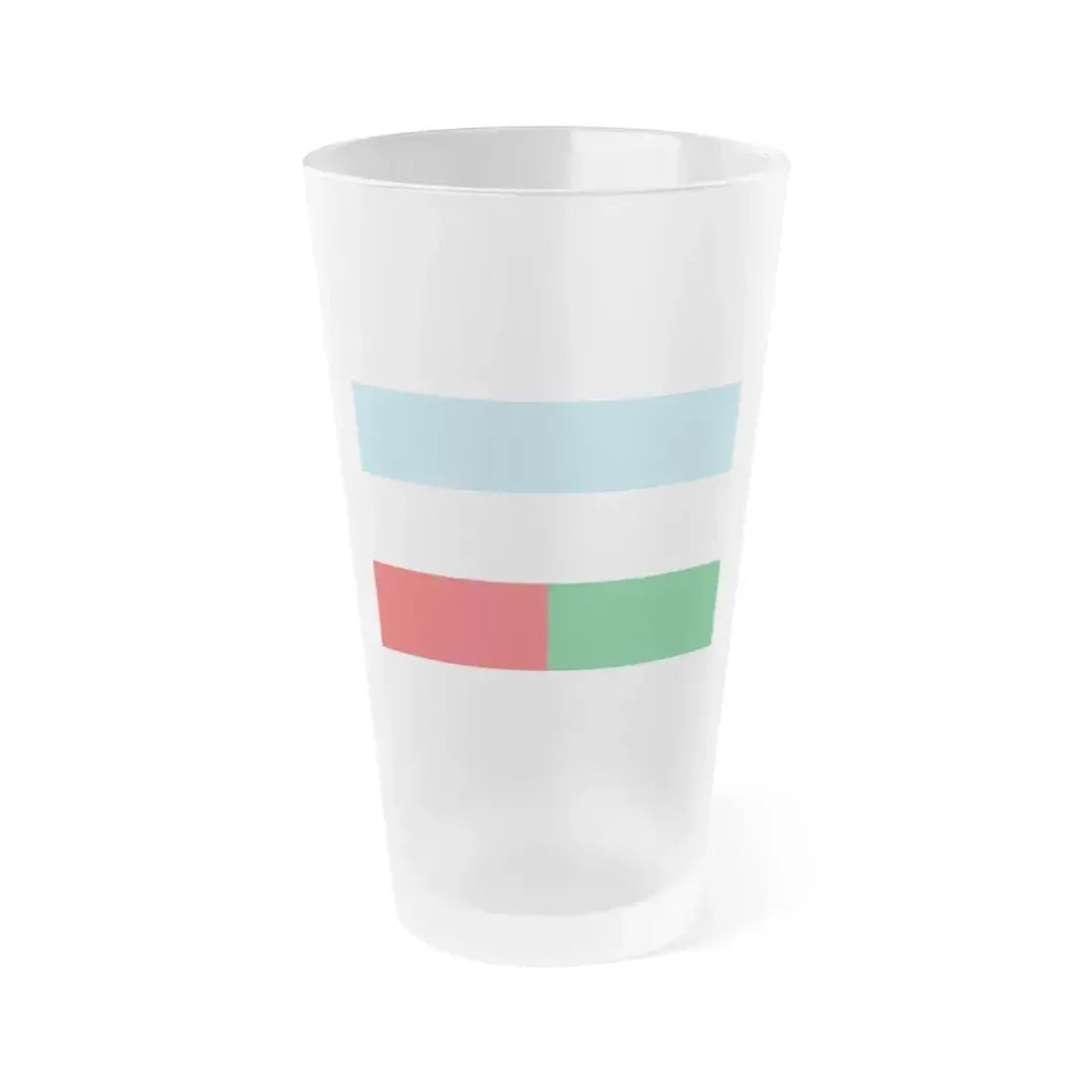 Flag of Machala Ecuador - Frosted Pint Glass 16oz 16oz Frosted - Go Mug Yourself