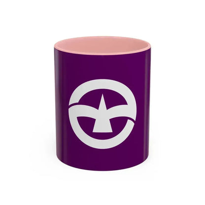 Flag of Machida Tokyo Japan - Accent Coffee Mug 11oz Pink - Go Mug Yourself