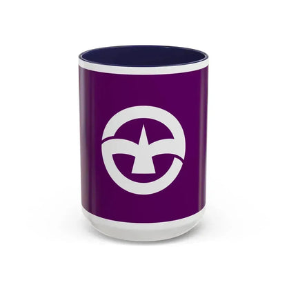 Flag of Machida Tokyo Japan - Accent Coffee Mug 15oz Navy - Go Mug Yourself