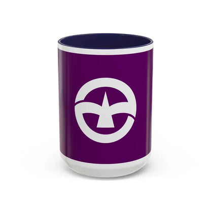 Flag of Machida Tokyo Japan - Accent Coffee Mug 15oz Navy - Go Mug Yourself