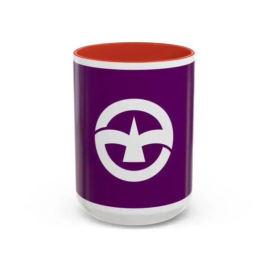 Flag of Machida Tokyo Japan - Accent Coffee Mug 15oz Red - Go Mug Yourself
