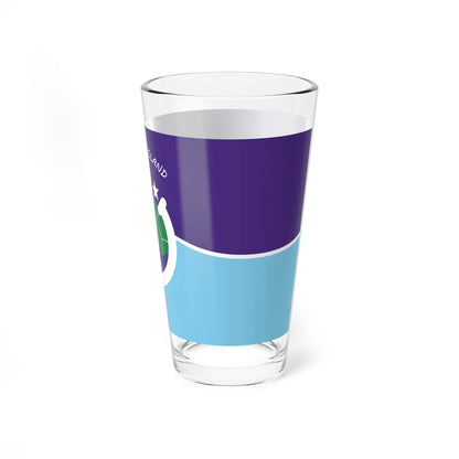Flag of Mackinac Island Michigan (United States) Pint Glass 16oz - Go Mug Yourself