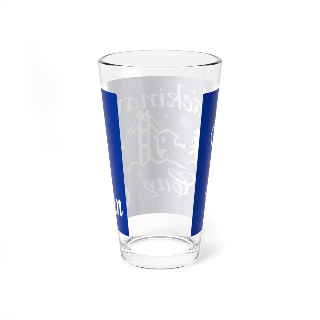 Flag of Mackinaw City Michigan (United States) Pint Glass 16oz - Go Mug Yourself