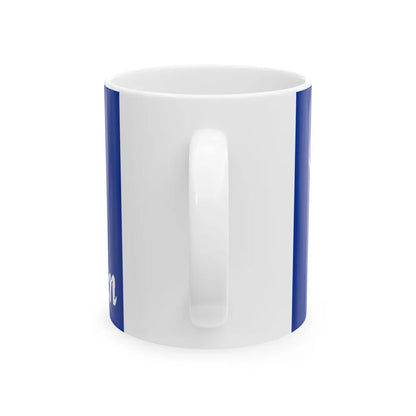 Flag of Mackinaw City Michigan (United States) White Coffee Mug - Go Mug Yourself