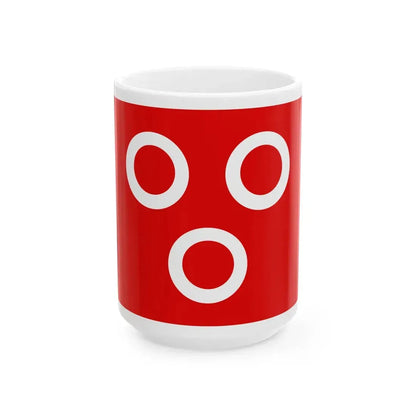 Flag of Macon alt (France) White Coffee Mug 15oz - Go Mug Yourself