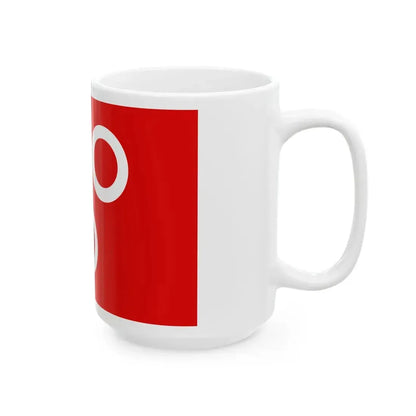 Flag of Macon alt (France) White Coffee Mug - Go Mug Yourself