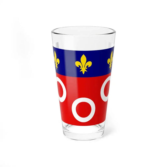 Flag of Macon (France) Pint Glass 16oz 16oz - Go Mug Yourself