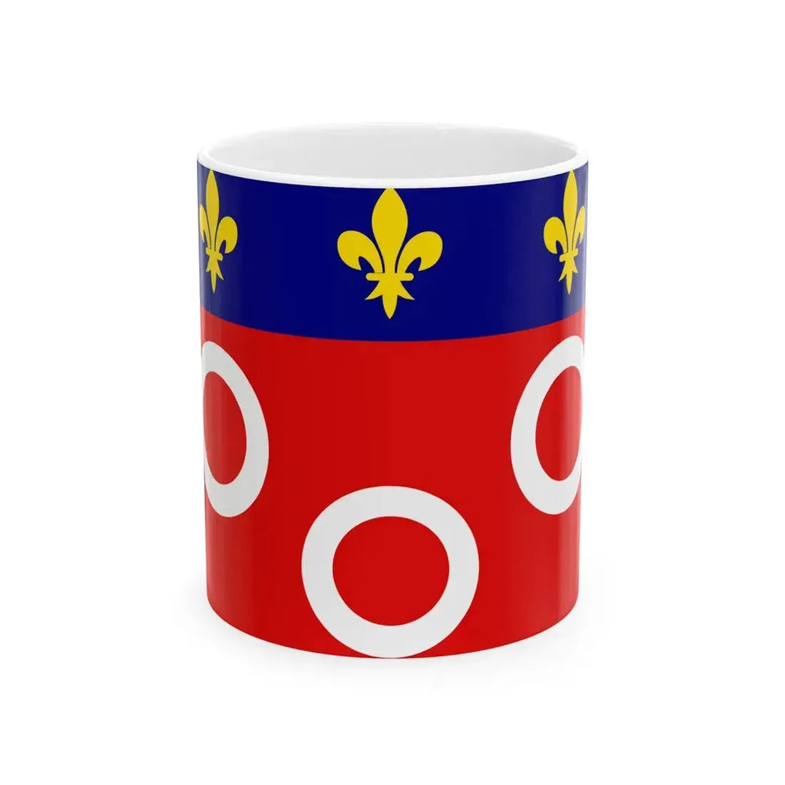 Flag of Macon (France) White Coffee Mug 11oz - Go Mug Yourself