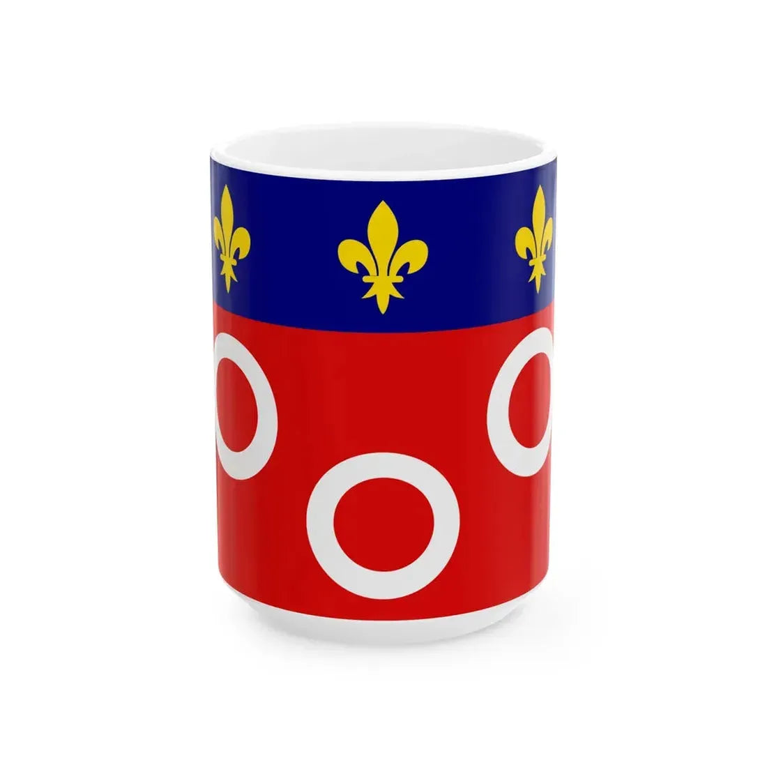 Flag of Macon (France) White Coffee Mug 15oz - Go Mug Yourself
