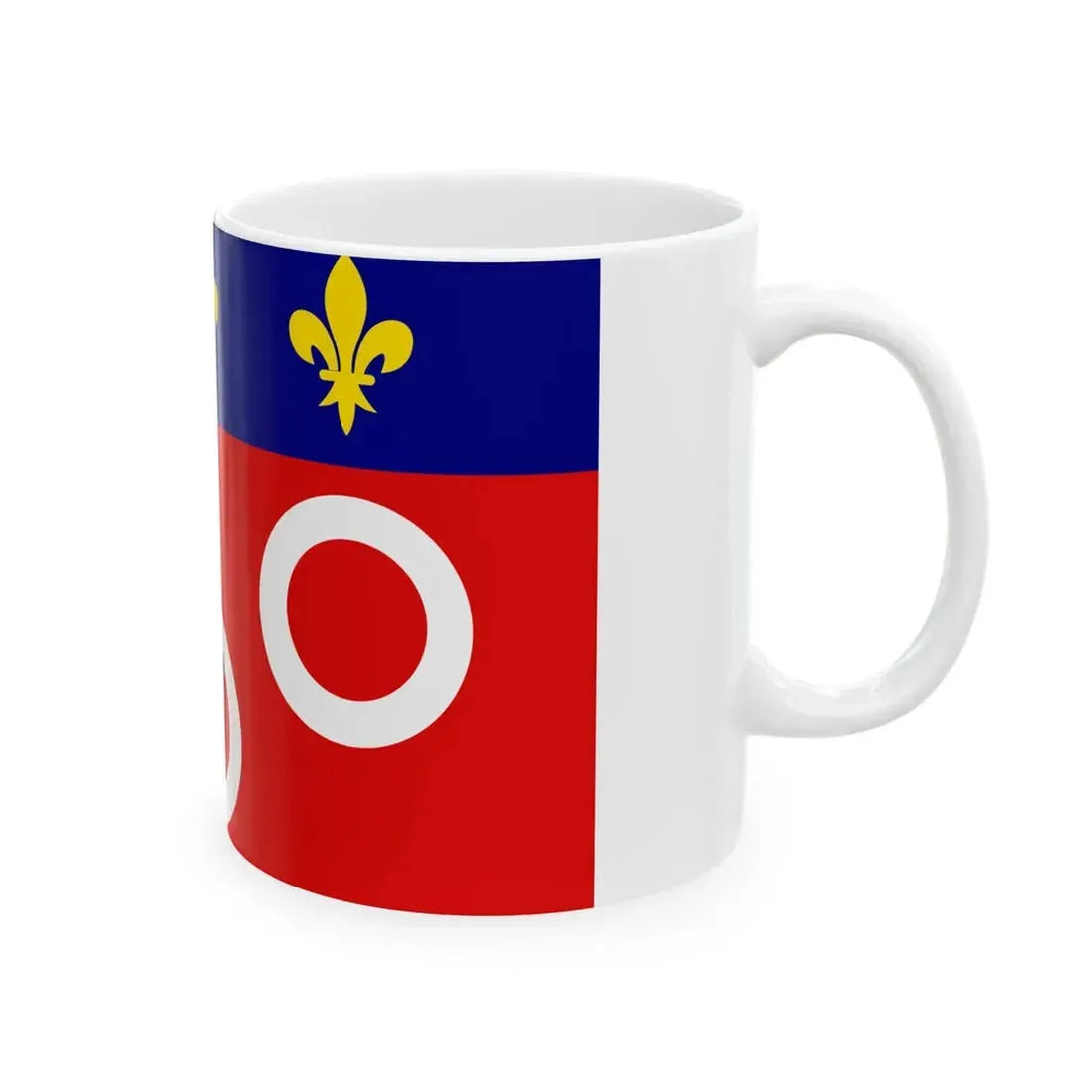 Flag of Macon (France) White Coffee Mug - Go Mug Yourself