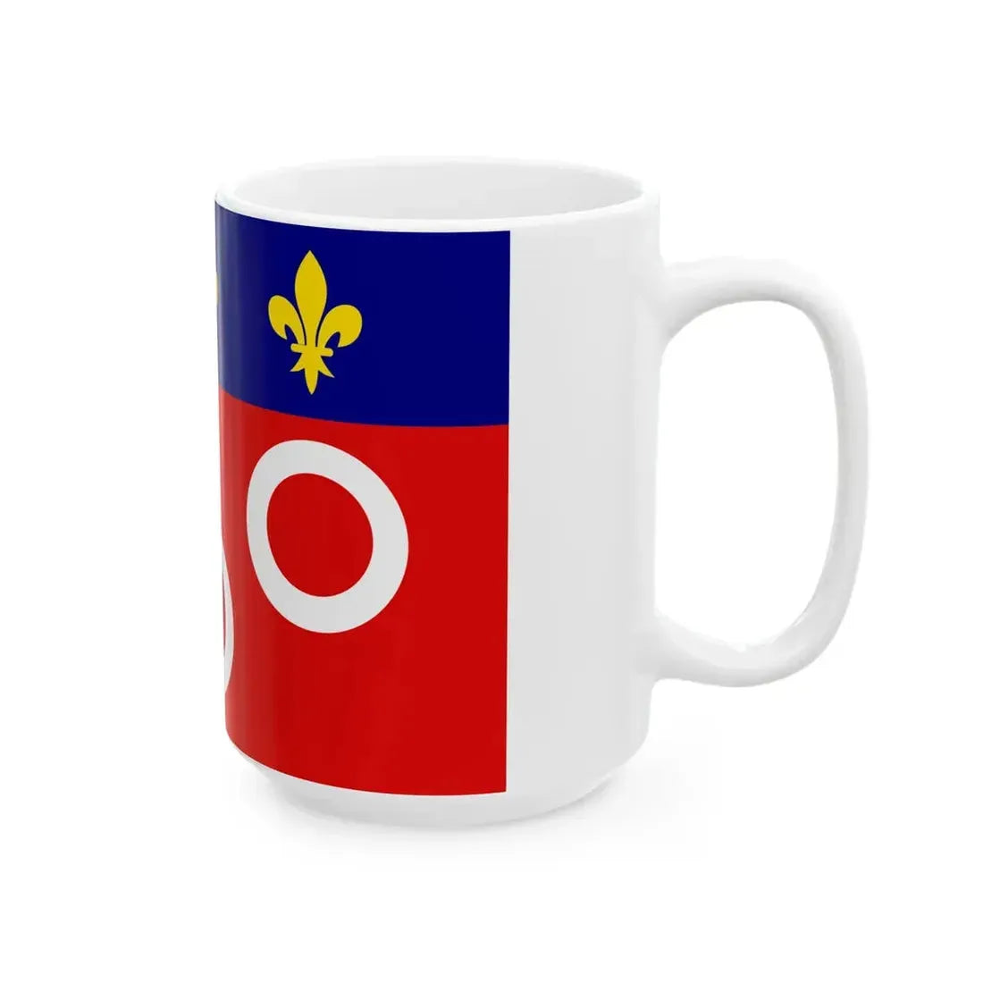 Flag of Macon (France) White Coffee Mug - Go Mug Yourself