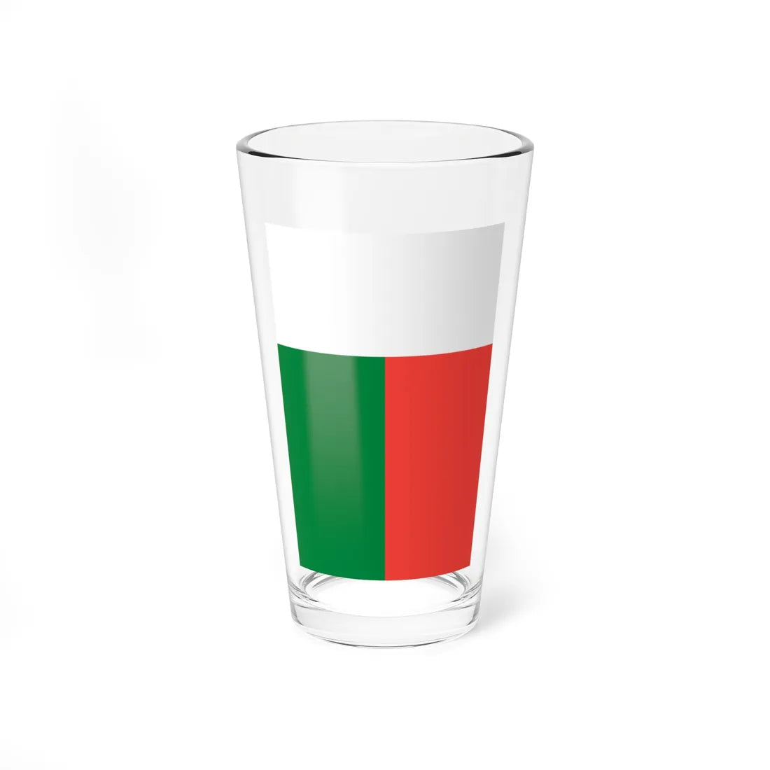 Flag of Madagascar vertical (Madagascar) Pint Glass 16oz 16oz - Go Mug Yourself