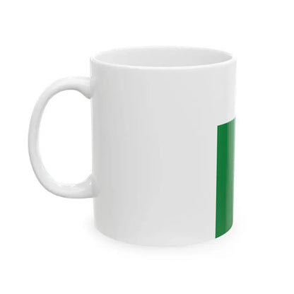 Flag of Madagascar vertical (Madagascar) White Coffee Mug - Go Mug Yourself