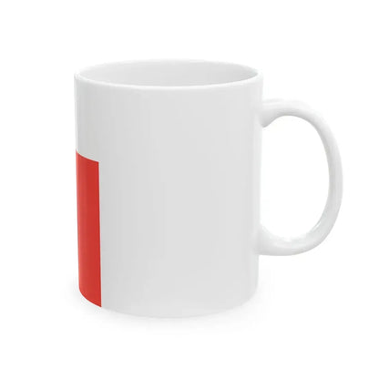 Flag of Madagascar vertical (Madagascar) White Coffee Mug - Go Mug Yourself