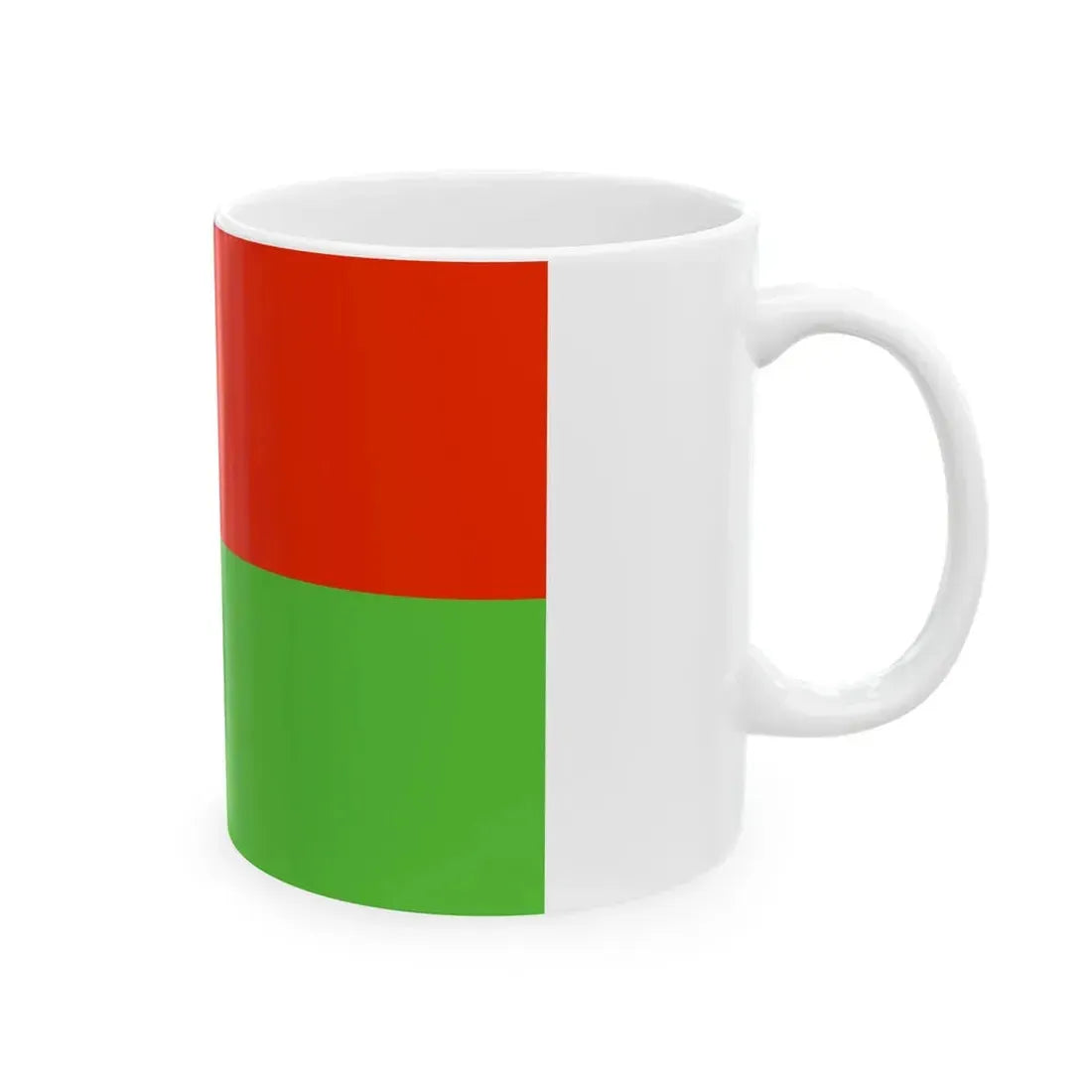Flag of Madagascar WFB 2000 (Madagascar) White Coffee Mug - Go Mug Yourself