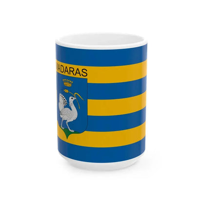 Flag of Madaras (Hungary) White Coffee Mug 15oz - Go Mug Yourself