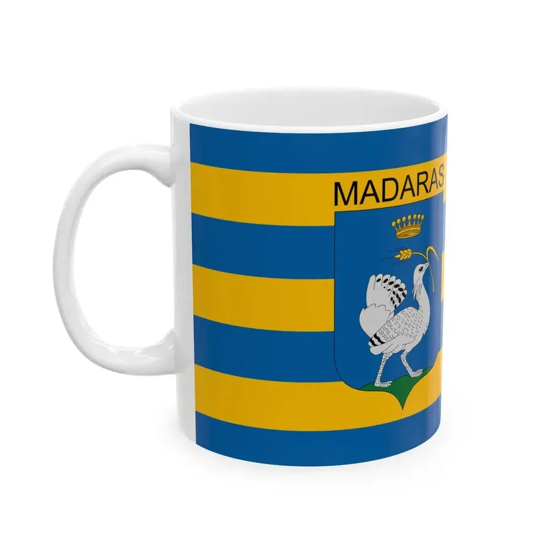 Flag of Madaras (Hungary) White Coffee Mug - Go Mug Yourself