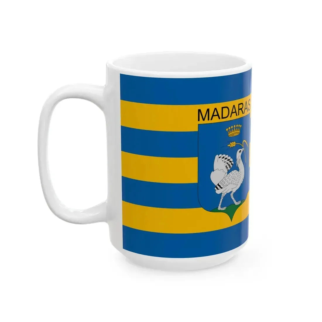 Flag of Madaras (Hungary) White Coffee Mug - Go Mug Yourself