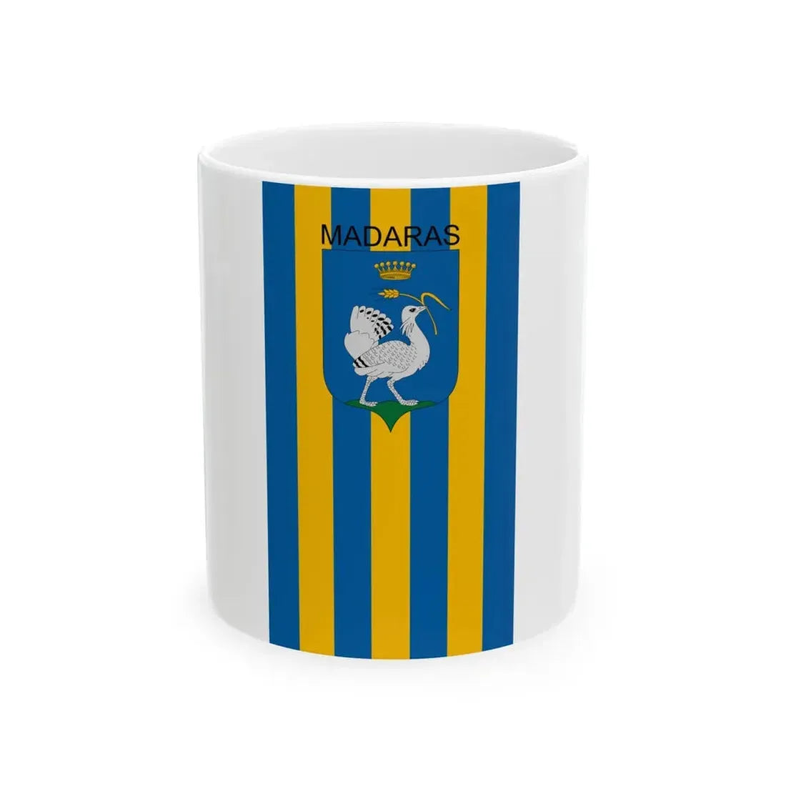 Flag of Madaras vertical (Hungary) White Coffee Mug 11oz - Go Mug Yourself