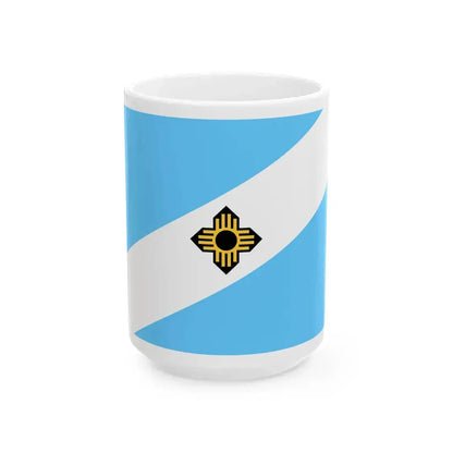 Flag of Madison Wisconsin 1962-2018 (United States) White Coffee Mug 15oz - Go Mug Yourself