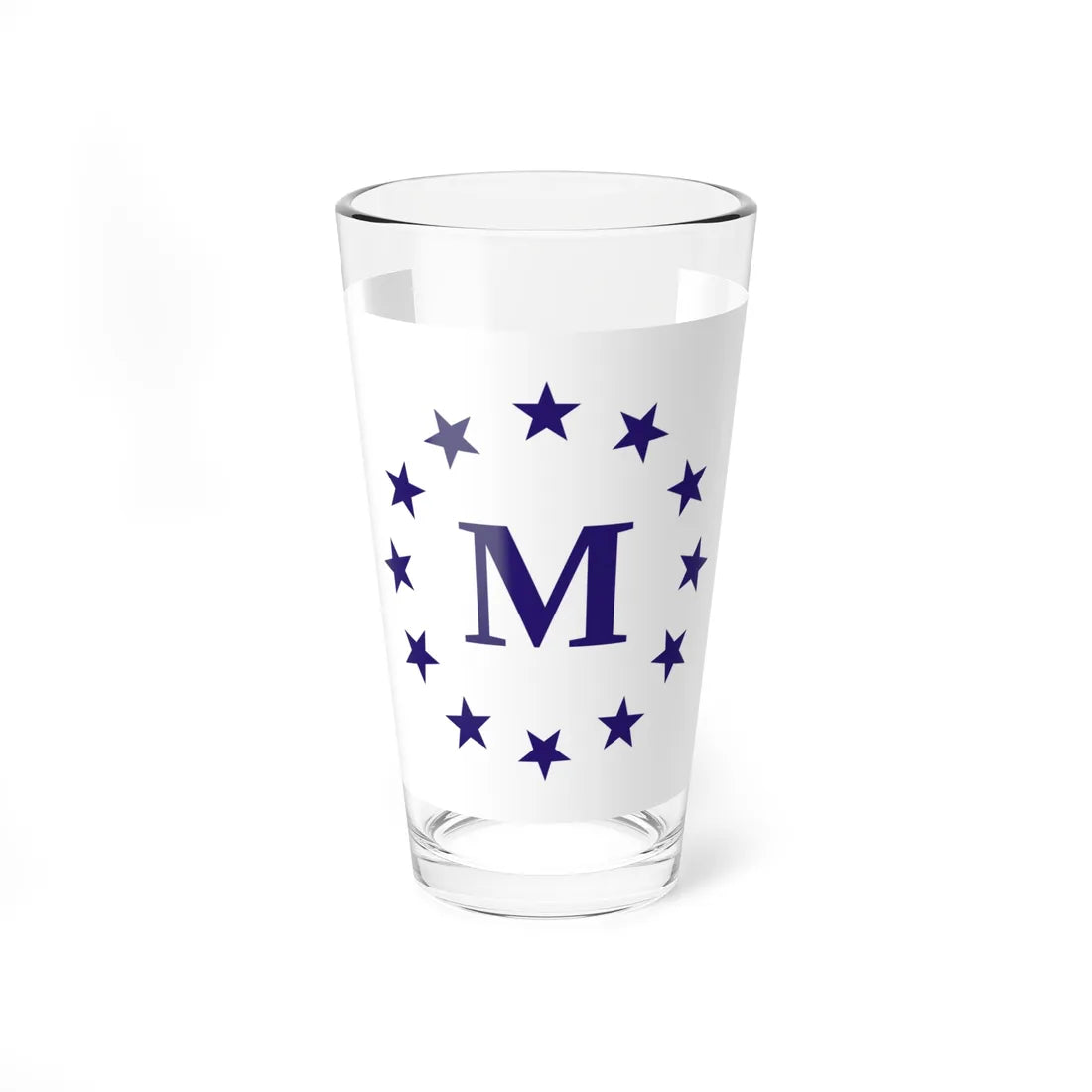 Flag of Madrid Iowa (United States) Pint Glass 16oz 16oz - Go Mug Yourself
