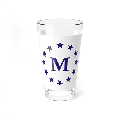 Flag of Madrid Iowa (United States) Pint Glass 16oz 16oz - Go Mug Yourself