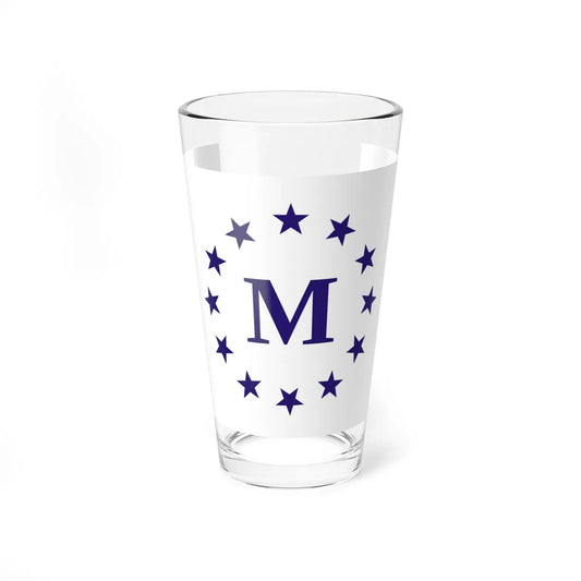 Flag of Madrid Iowa (United States) Pint Glass 16oz 16oz - Go Mug Yourself