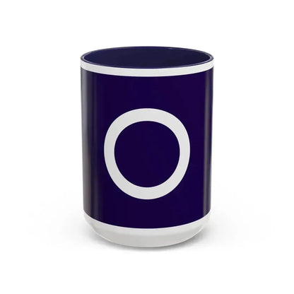 Flag of Maebashi Gunma Japan - Accent Coffee Mug 15oz Navy - Go Mug Yourself