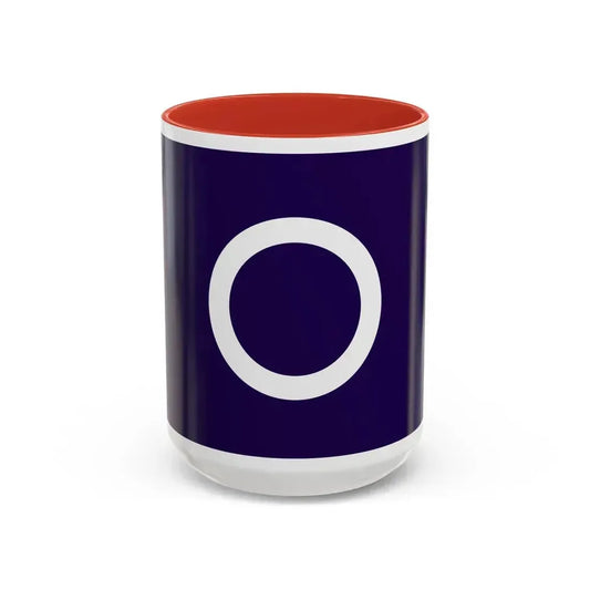 Flag of Maebashi Gunma Japan - Accent Coffee Mug 15oz Red - Go Mug Yourself