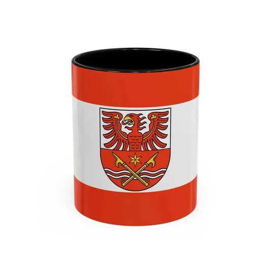 Flag of Maerkisch Oderland Germany - Accent Coffee Mug 11oz Black - Go Mug Yourself