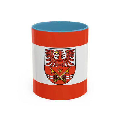 Flag of Maerkisch Oderland Germany - Accent Coffee Mug 11oz Light Blue - Go Mug Yourself