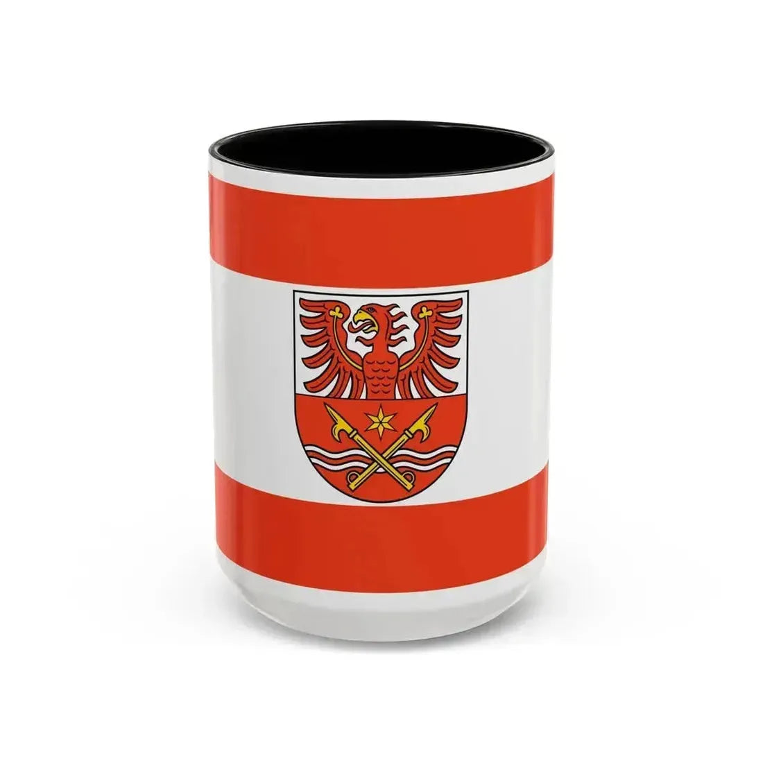 Flag of Maerkisch Oderland Germany - Accent Coffee Mug 15oz Black - Go Mug Yourself