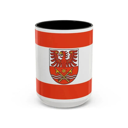 Flag of Maerkisch Oderland Germany - Accent Coffee Mug 15oz Black - Go Mug Yourself