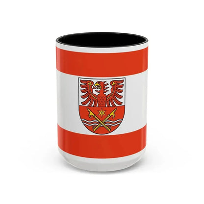 Flag of Maerkisch Oderland Germany - Accent Coffee Mug 15oz Black - Go Mug Yourself