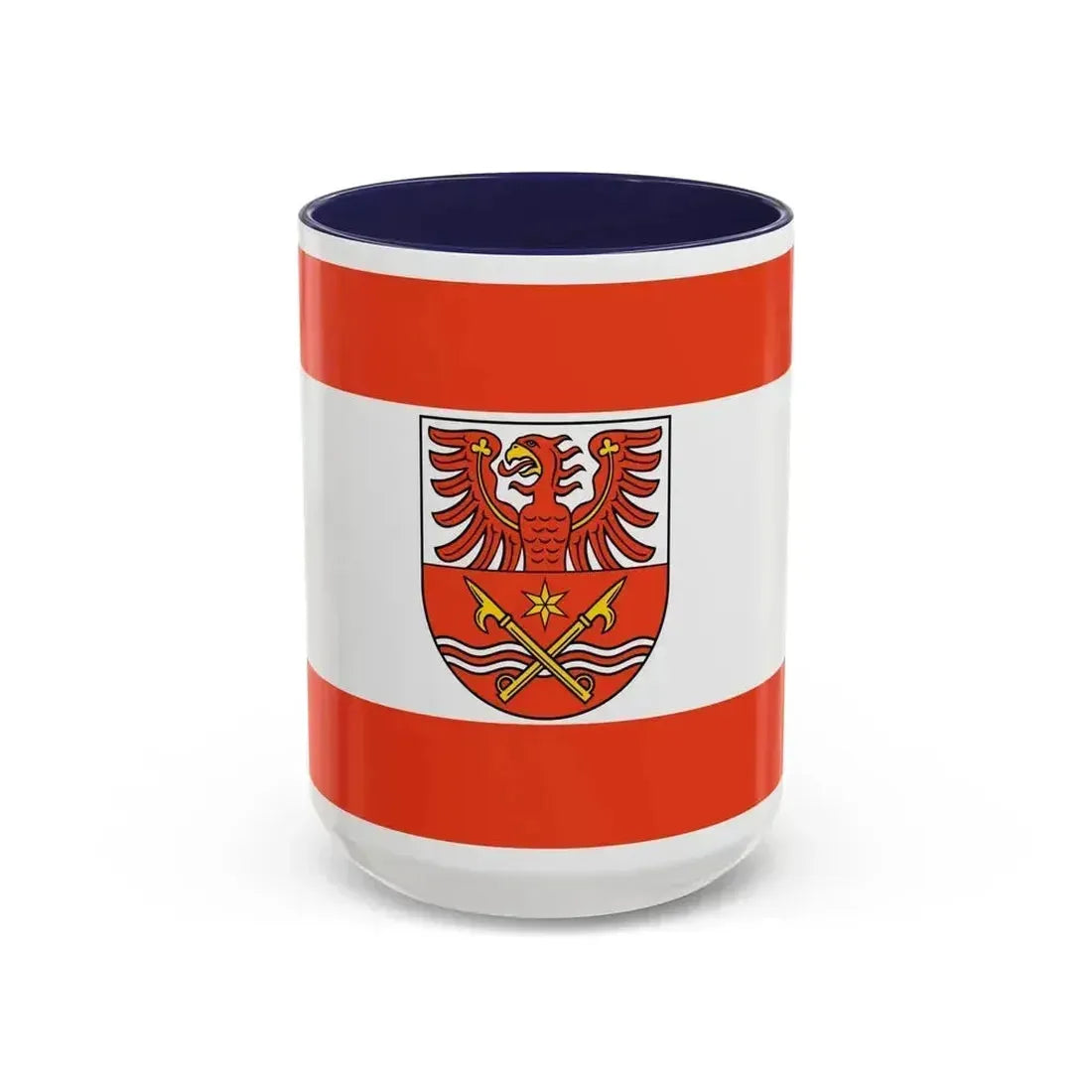 Flag of Maerkisch Oderland Germany - Accent Coffee Mug 15oz Navy - Go Mug Yourself