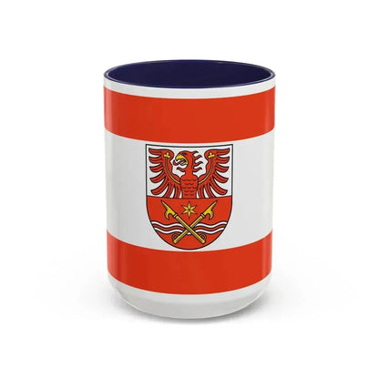 Flag of Maerkisch Oderland Germany - Accent Coffee Mug 15oz Navy - Go Mug Yourself
