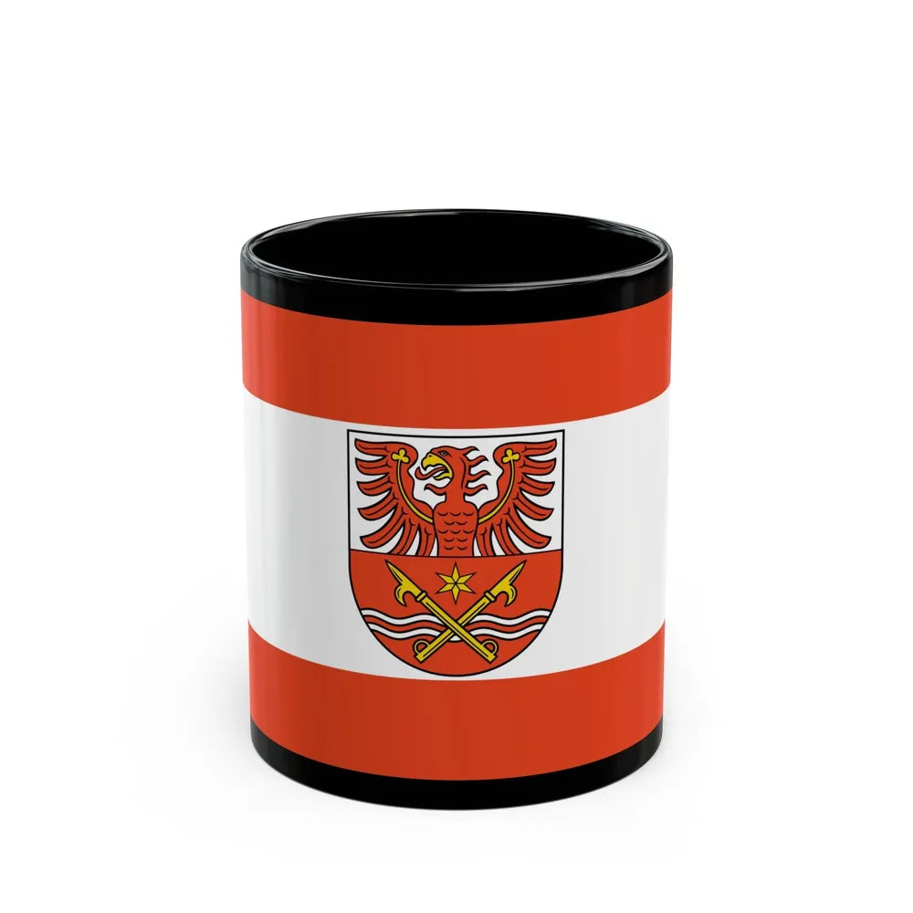 Flag of Maerkisch Oderland Germany - Black Coffee Mug-11oz-Go Mug Yourself