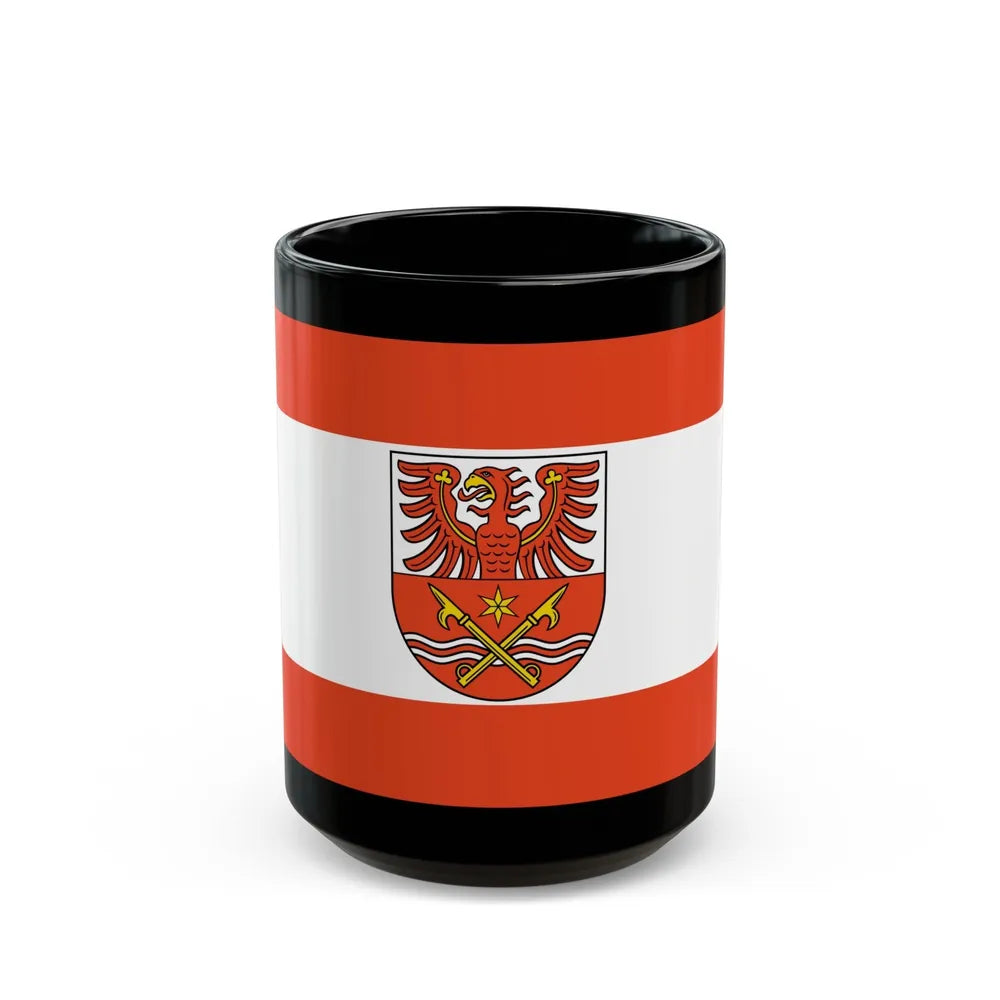 Flag of Maerkisch Oderland Germany - Black Coffee Mug-15oz-Go Mug Yourself