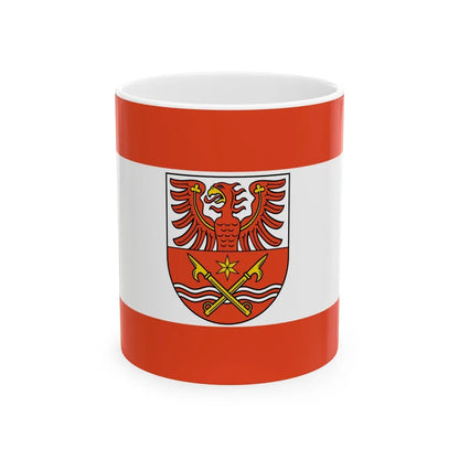 Flag of Maerkisch Oderland Germany - White Coffee Mug-11oz-Go Mug Yourself