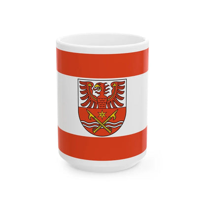 Flag of Maerkisch Oderland Germany - White Coffee Mug-15oz-Go Mug Yourself