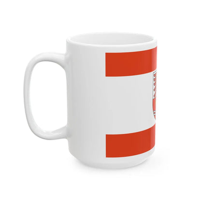 Flag of Maerkisch Oderland Germany - White Coffee Mug-Go Mug Yourself